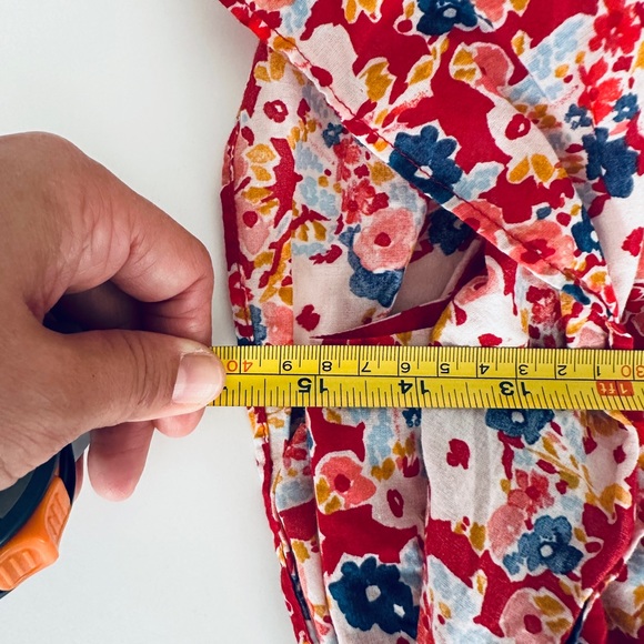 Crewcuts Floral Printed Flutter Sleeve Voile Dress Girls Size 12 - Picture 11 of 12